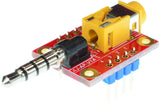 AJ-AP-V1A 3.5mm stereo audio jack to 3.5mm stereo audio plug pass through adapter breakout