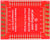 0.5 pitch 50-pin FPC pass-through breakout board PCB