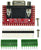 DB15 female connector breakout board components