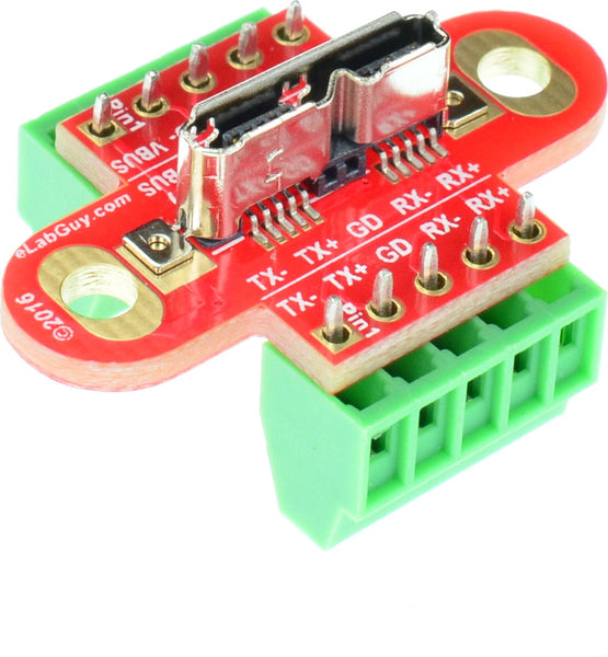 Diverse varer købe Pløje USB3u-BF-BO-V1AV, micro USB 3.0 Type B Female socket breakout board –  eLabBay
