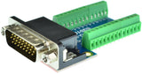 D26HD-M-BO-V1A DB26HD Male connector breakout board eLabGuy