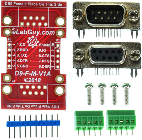 D9-F-F-V1A RS232 COM Port DB9 Female to DB9 Female pass-through adapter
