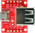USB-uBF-AF-V1A, micro USB 2.0 Type B Female to USB2.0 Type A Female pass through adapter breakout