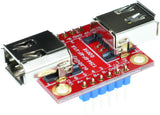 1394-6F-6F-V1A FireWire IEEE 400 6 pin Female to Female pass-through adapter breakout board