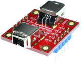 1394-4F-4F-V1A FireWire IEEE 400 4 pin Female to Female pass-through adapter breakout board
