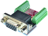 B15HD VGA Female connector breakout board terminal blocks