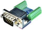 DB15HD VGA male connector breakout board screw terminal blocks