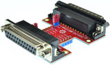 D25-FC-MC-V1A DB25 Printer Port Female to Male crossover adapter breakout board