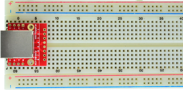 RJ45-BO-V3A, RJ45 8P8C female Breakout Board, network, Ethernet, eLabG ...