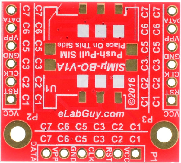 SIMµ-PSPS-BO-V1A Micro SIM card socket breakout board (Push In-Push Ou ...