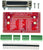 DB25 female connector breakout board components