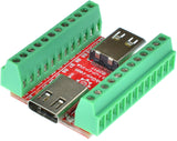 USB3.1-CF-CF-V1A, USB 3.1 Type C Female to Female pass through adapter breakout board