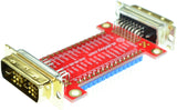 DVI-DM-DSM-V1A, simple DVI-D dual link male to DVI-D single link male pass-through adapter