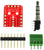 3.5mm 4pins stereo audio plug breakout board components
