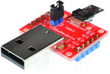 USB-uBM-AM-V1A, micro USB 2.0 Type B Male to micro USB2.0 Type A Male pass through adapter board