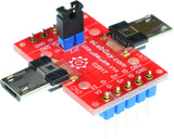 USB-uBM-uBM-V1A, micro USB 2.0 Type B Male to micro USB2.0 Type B Male pass through adapter breakout board