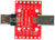 USB-uBM-mBM-V1A, micro USB 2.0 Type B Male to mini USB2.0 Type B Male pass through adapter breakout board