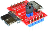 USB3-uBM-uBF-V1A, micro USB 3.0 Type B Male to micro USB3.0 Type B Female pass through adapter breakout board