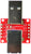 USB3-AM-BF-V1A, USB 3.0 Type A Male to USB3.0 Type B Female pass through adapter breakout board