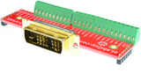 DVI-DSM-BO-V1AS, DVI-D Single Link male Breakout Board (side), eLabGuy