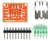 USB Type B female connector breakout board components