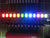 LED rainbow bar graph in dark