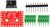 Micro USB3.0 Type B male connector breakout board components