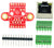 RJ45 8P8C connector with LEDs breakout board components