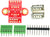 dual row USB2.0 Type A female connector breakout board components