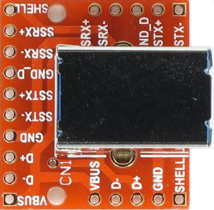 USB3-BF-BO-V1A USB 3.0 Type B female socket breakout board eLabGuy ...