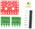 mini 8-pin USB Female socket breakout board components